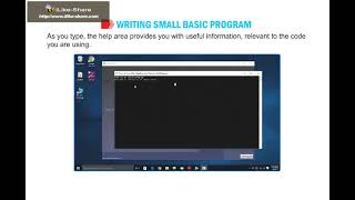 CLASS 06 chapter9 A Introduction to MS Small Basic