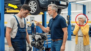 Monteur ontslagen omdat hij gratis een bejaarde hielp… dagen later ontdekt hij wie ze echt is