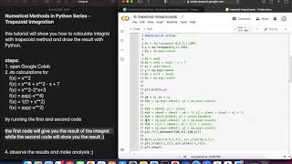 Numerical Methods in Python Series - Trapezoid Integration