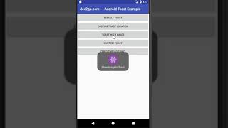 android custom toast example