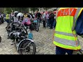 40. int. ibbenbürener motorrad veteranen rallye motorsikletde sürücülerde antika.