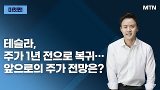 [마켓맨] 테슬라, 주가 1년 전으로 복귀…앞으로의 주가 전망은? / 머니투데이방송 (증시, 증권)