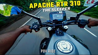 2024 TVS APACHE RTR 310 | RAW RIDE | IPHONE 4K | POV Ride #10 | ASMR | #tvs #pov #apache