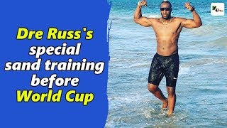 Watch: Andre Russell's sand training ahead of World Cup | ICC CWC 2019