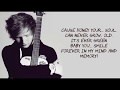 Ed Sheeran - Thinking Out Loud Lyrics With Music