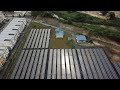 aerial view of 2 mw solar farm and 1 mw bipv