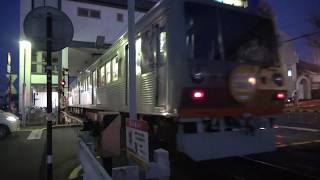 静岡鉄道ラストラン前夜１００６号県立美術館前駅到着シーン