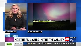 Northern Lights across the Tennessee Valley