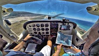 Cessna 172 | Startup, Taxi \u0026 Takeoff from Rhodes, Greece | GoPro Cockpit View VFR Departure