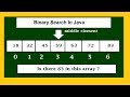 Binary search algorithm in Java (code with step by explanation)