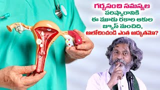 గర్భసంచి సమస్యల పరిష్కారానికి ఈ మూడు రకాల ఆకుల జ్యూస్ మంచిది, ఆలోచించండి ఎంత అద్భుతమో? Yes Tv