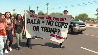 Phoenix students walk out of high school in protest of DACA decision