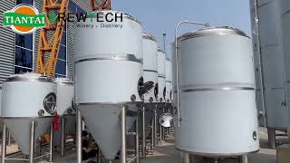 1000L 2000L 4000L fermenters and brite tanks under production