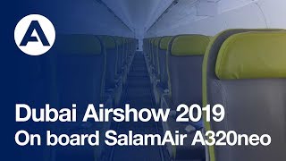 Welcome on board SalamAir #A320neo at #DubaiAirshow 2019