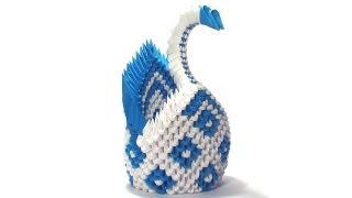3d Origami Diamond Pattern Swan Tutorial Pakfilescom