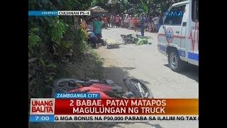 UB: 2 babae, patay matapos magulungan ng truck