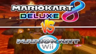 Comparing World Records from Mario Kart 8 Deluxe and Mario Kart Wii!