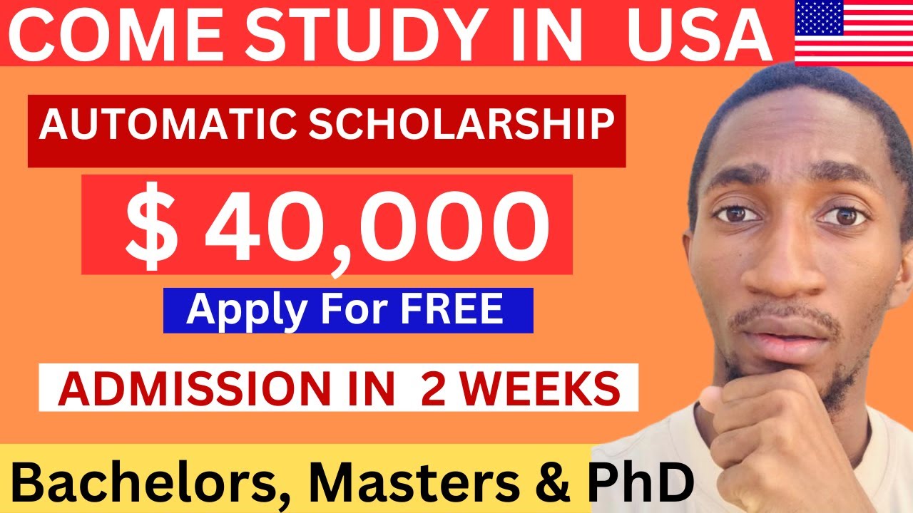 $40,000 Automatic Scholarship For International Students 2024 - YouTube