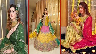 Latest Mehndi dress design ideas 2025 /Elegent Mehndi dresses for bride / Mayon Mehndi dress design