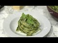 فوتشيني بصلصة السبانخ fettuccine with spinach sauce