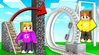 Ik Speelde Vals Met Een Achtbaan Mod in Minecraft! 🎢