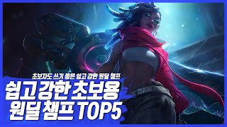 롤 초보자도 하기 쉬운 원딜 챔피언 TOP 5