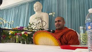 Ven  Kumarakassapa thero at Sarathchandra Buddhist Vihara, North Hollywood, CA  Feb 12, 2023