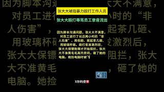 张大大被指暴力殴打工作人员