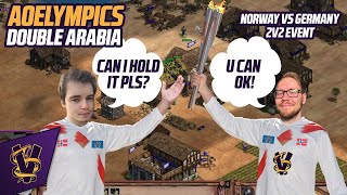 AOElympics! Double Arabia 2v2 Event | Norway vs Germany