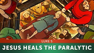 Jesus Heals the Paralytic-Luke 5 | Sunday School Lesson & Bible Story for Kids | Sharefaithkids.com