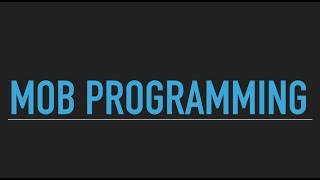 Using Mob Programming in a software development project