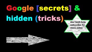 Hidden Google [Tricks & Google easter eggs ] 2016