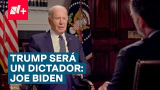 Donald Trump, principal amenaza a la democracia, dice Joe Biden a N+