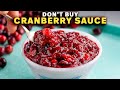 Delicious CRANBERRY SAUCE to Make in Advance!