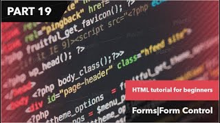 HTML tutorial for beginners|tutorial #19|Forms|Form Control|Select box control