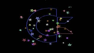 Screencap of "Commodore Logo in Logo" Demo for C64