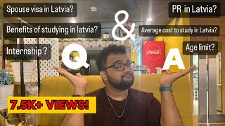 Studying in LATVIA Q&A | BENEFITS of studying in Latvia | Indian students in Latvia