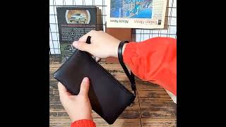 DEEPKEE HANDMADE | Soft \u0026 Thin Leather,  Long Phone Purse Holder Wallet No.L029