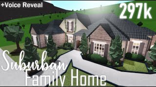 Roblox Bloxburg Family Suburban House Speed Build Collab W