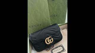 #137 $1:1 Goods # GUCCI GG Marmont Collection Supermini Women's Handbag [Marmont Bag] #980元1:1货#古驰GG