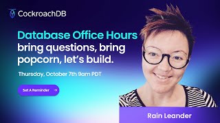 Distributed Database Office Hours: Practical Python