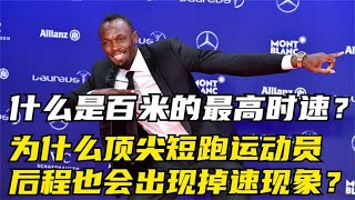 什么是百米的最高时速？为什么顶尖运动员后程也会存在掉速现象？