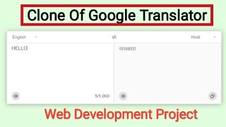 Google Translator Create / Live Language Translation / Code Clause Internship Project @codeclause