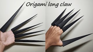 How to make paper long claw | Origami Long claw
