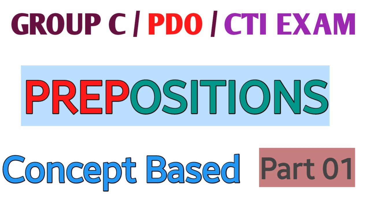 Prepositions English Grammar Youtube