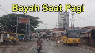 Bayah Ketika Pagi Keberangkatan Bus Menuju  Rangkasbitung, Serang, Cimone