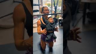Baby power at Gym | Gym Motivation | #kids #motivation #ytshorts #shorts