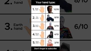 Your hand type: 🤚 #shorts #choose