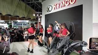 Kymco dance girl Taiwan motorcycle show