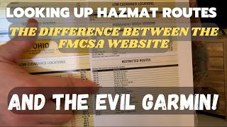 Searching HazMat Routes \u0026 Why You Never Trust Garmin